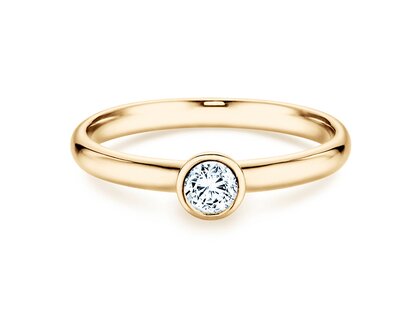 Verlobungsring Eternal in 14K Gelbgold mit Diamant 0,30ct H/SI