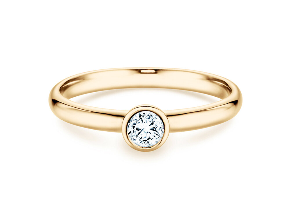 Verlobungsring Eternal in 9K Gelbgold mit Diamant 0,30ct G/SI