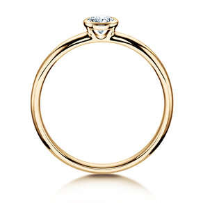 Verlobungsring Eternal in 14K Gelbgold mit Diamant 0,30ct H/SI