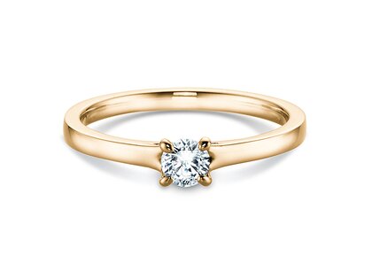 Verlobungsring Modern in 14K Gelbgold mit Diamant 0,30ct G/SI
