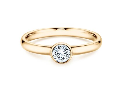Verlobungsring Eternal in 14K Gelbgold mit Diamant 0,35ct G/SI