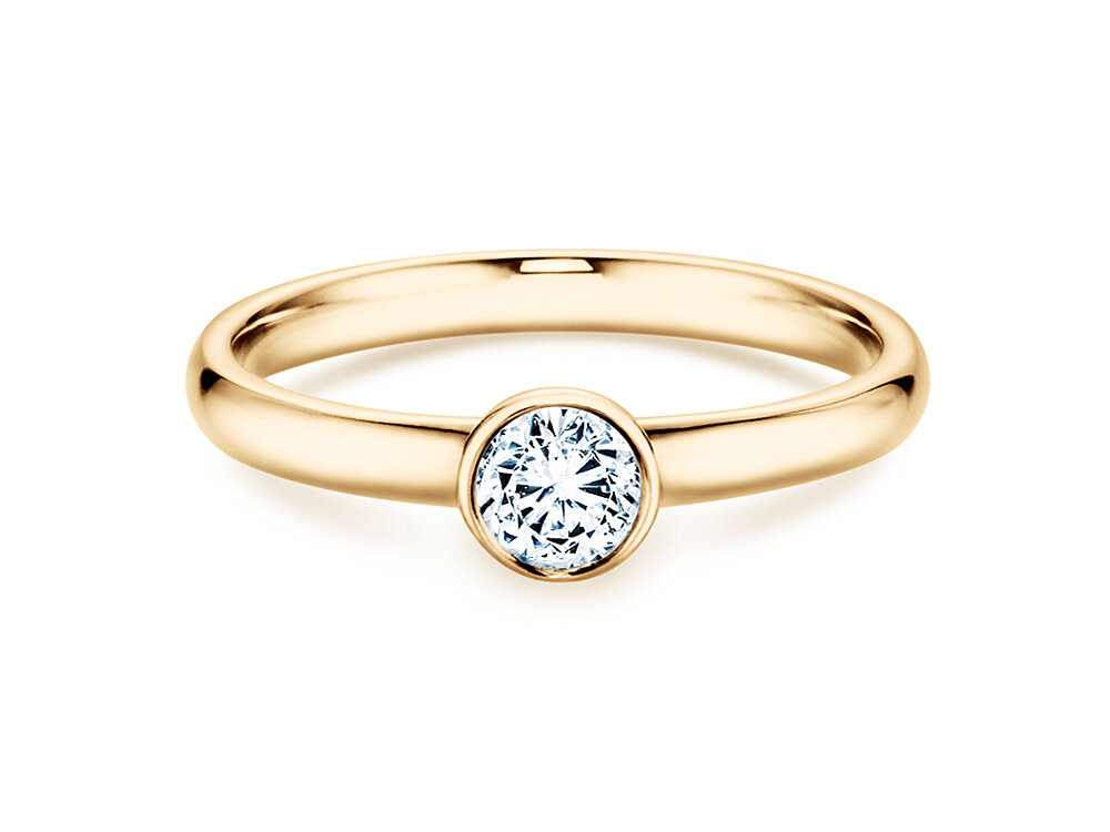 Verlobungsring Eternal in 18K Gelbgold mit Diamant 0,35ct G/SI