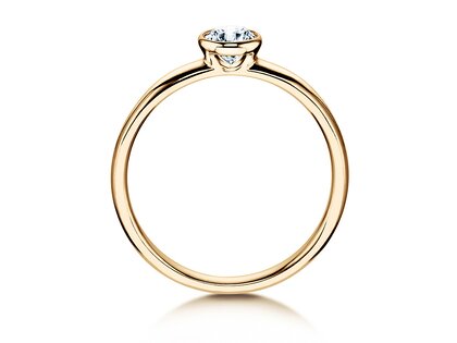 Verlobungsring Eternal in 14K Gelbgold mit Diamant 0,35ct G/SI