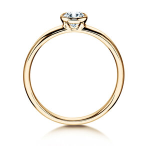 Verlobungsring Eternal in 14K Gelbgold mit Diamant 0,35ct G/SI