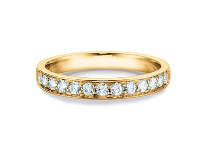 Verlobungsring Alliance in 18K Gelbgold mit Diamanten 0,39ct G/SI