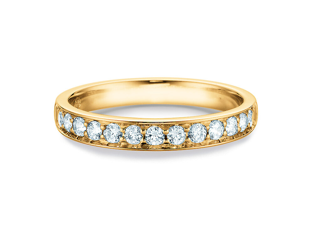 Verlobungsring Alliance in 14K Gelbgold mit Diamanten 0,39ct G/SI