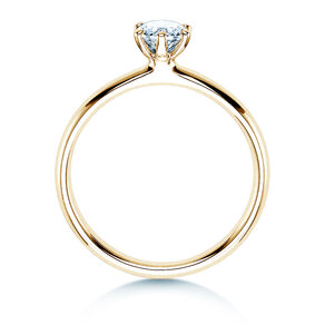 Verlobungsring Classic 6 in 14K Gelbgold mit Diamant 0,40ct H/SI