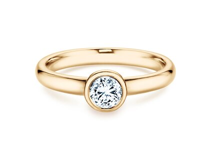 Verlobungsring Eternal in 14K Gelbgold mit Diamant 0,40ct H/SI