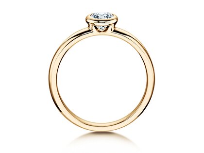 Verlobungsring Eternal in 14K Gelbgold mit Diamant 0,40ct H/SI