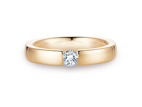 Verlobungsring Infinity in 18K Gelbgold mit Diamant 0,40ct H/SI