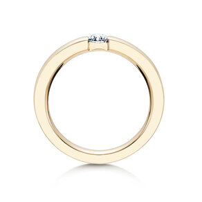 Verlobungsring Infinity in 18K Gelbgold mit Diamant 0,40ct H/SI