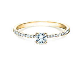Verlobungsring Grace in 18K Gelbgold mit Diamanten 0,70ct G/SI