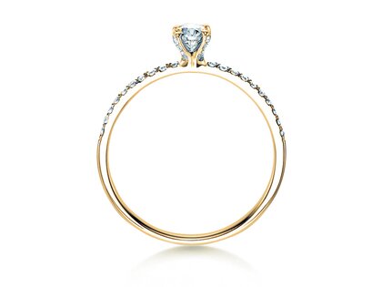 Verlobungsring Grace in 18K Gelbgold mit Diamanten 0,70ct G/SI