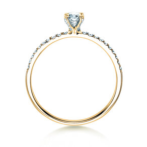 Verlobungsring Grace in 18K Gelbgold mit Diamanten 0,70ct G/SI