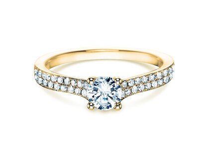 Verlobungsring Claire in 18K Gelbgold mit Diamanten 0,70ct G/SI