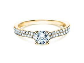Verlobungsring Claire in 18K Gelbgold mit Diamanten 0,70ct G/SI