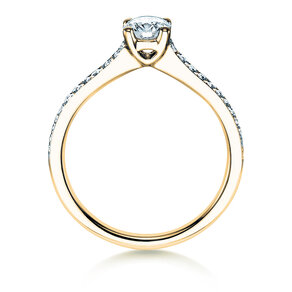 Verlobungsring Claire in 18K Gelbgold mit Diamanten 0,70ct G/SI