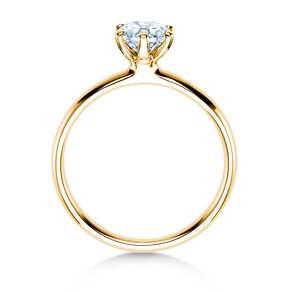 Verlobungsring Classic 6 in 14K Gelbgold mit Labordiamant 0,75ct E/VS
