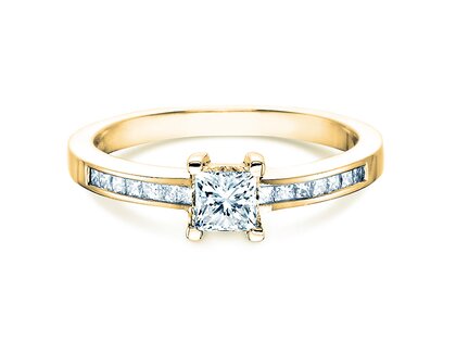 Verlobungsring Chloe in 18K Gelbgold mit Diamanten 0,50ct G/SI