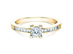 Verlobungsring Chloe in 18K Gelbgold mit Diamanten 0,50ct G/SI