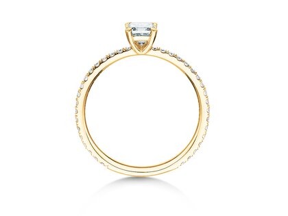 Verlobungsring Elaine in 14K Gelbgold mit Diamanten 0,86ct G/VS