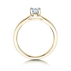 Verlobungsring Princess in 18K Gelbgold mit Diamant 1,00ct G/SI