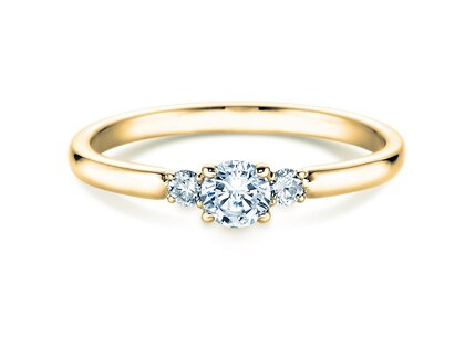 Verlobungsring Vivid Petite Diamond in Gelbgold