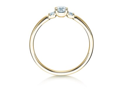 Verlobungsring Vivid Petite Diamond in Gelbgold