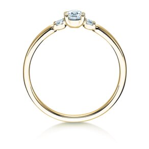 Verlobungsring Vivid Petite Diamond in Gelbgold