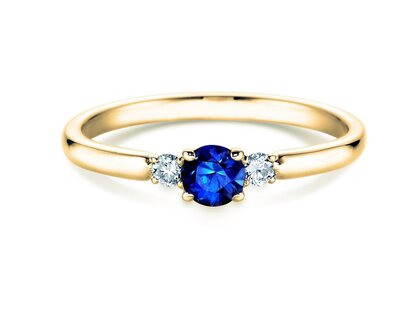 Verlobungsring Vivid Petite in Gelbgold