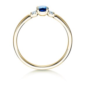 Verlobungsring Vivid Petite in Gelbgold