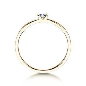 Verlobungsring Love in 14K Gelbgold mit Diamant 0,07ct G/SI
