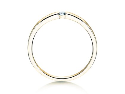 Verlobungsring Infinity Petite in 14K Gelbgold mit Diamant 0,03ct