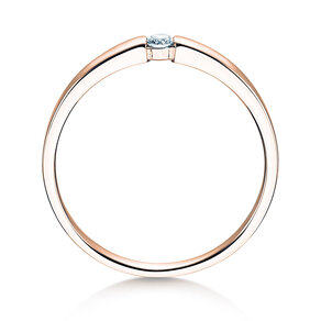 Verlobungsring Infinity Petite in 14K Roségold mit Diamant 0,06ct G/SI