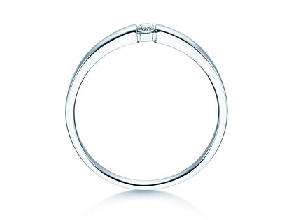 Verlobungsring Infinity Petite in 14K Weißgold mit Diamant 0,06ct G/SI