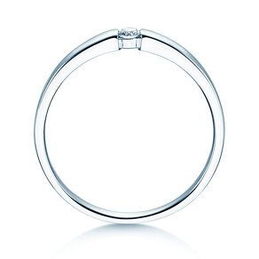 Verlobungsring Infinity Petite in 14K Weißgold mit Diamant 0,06ct G/SI
