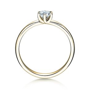 Verlobungsring Melody in 14K Gelbgold mit Labordiamant 0,50ct E/VS