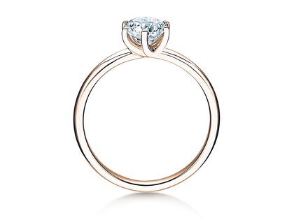 Verlobungsring Melody in 14K Roségold mit Diamant 1,00ct G/IF