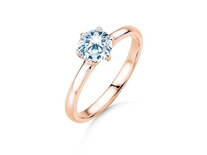 Verlobungsring Melody in 14K Roségold mit Diamant 1,00ct G/IF