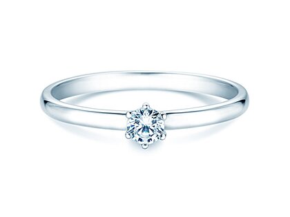 Verlobungsring Melody in Silber 925/- mit Labordiamant 0,15ct E/VS