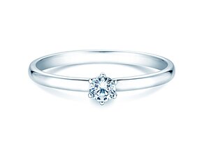 Verlobungsring Melody in Silber 925/- mit Labordiamant 0,15ct E/VS