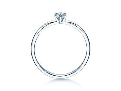 Verlobungsring Melody in Silber 925/- mit Labordiamant 0,15ct E/VS