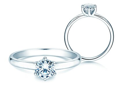 Verlobungsring Melody in Platin 950/- mit Labordiamant 0,75ct