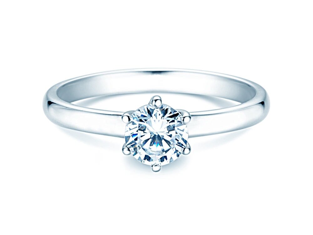 Verlobungsring Melody in 18K Weißgold mit Diamant 0,75ct G/SI