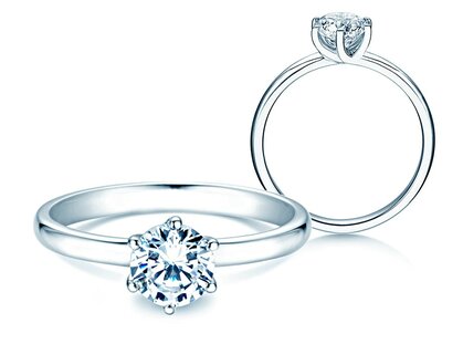 Verlobungsring Melody in Platin 950/- mit Diamant 1,00ct H/SI