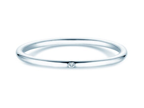 Verlobungsring Promise Petite in 9K Weißgold mit Diamant 0,005ct G/SI