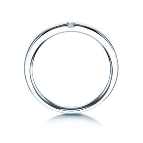 Verlobungsring Destiny in 14K Weißgold mit Diamant 0,03ct H/SI