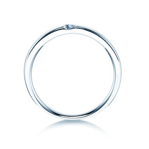 Verlobungsring Italic in Silber 925/- mit Diamant 0,03ct G/SI