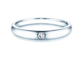 Verlobungsring Promise in Silber 925/- mit Diamant 0,03ct G/VS