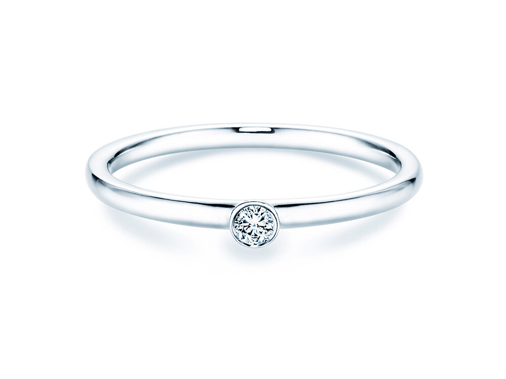 Verlobungsring Eternal in Silber 925/- mit Diamant 0,05ct G/SI